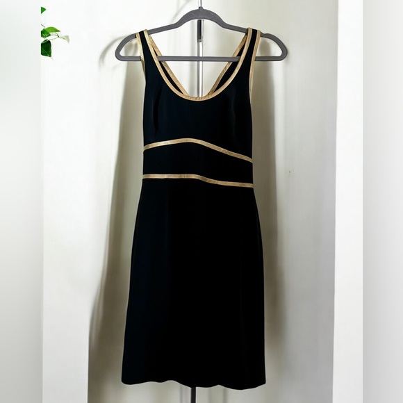 Adrianna Papell Dresses & Skirts - ADRIANNA PAPELL Evening Black & Gold Party Cocktail Pencil Dress. Size 4